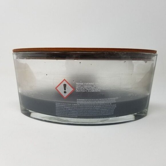 WoodWick Ellipse Candle Evening Onyx Scent Decor Fragrance 40% Left - Picture 3 of 10
